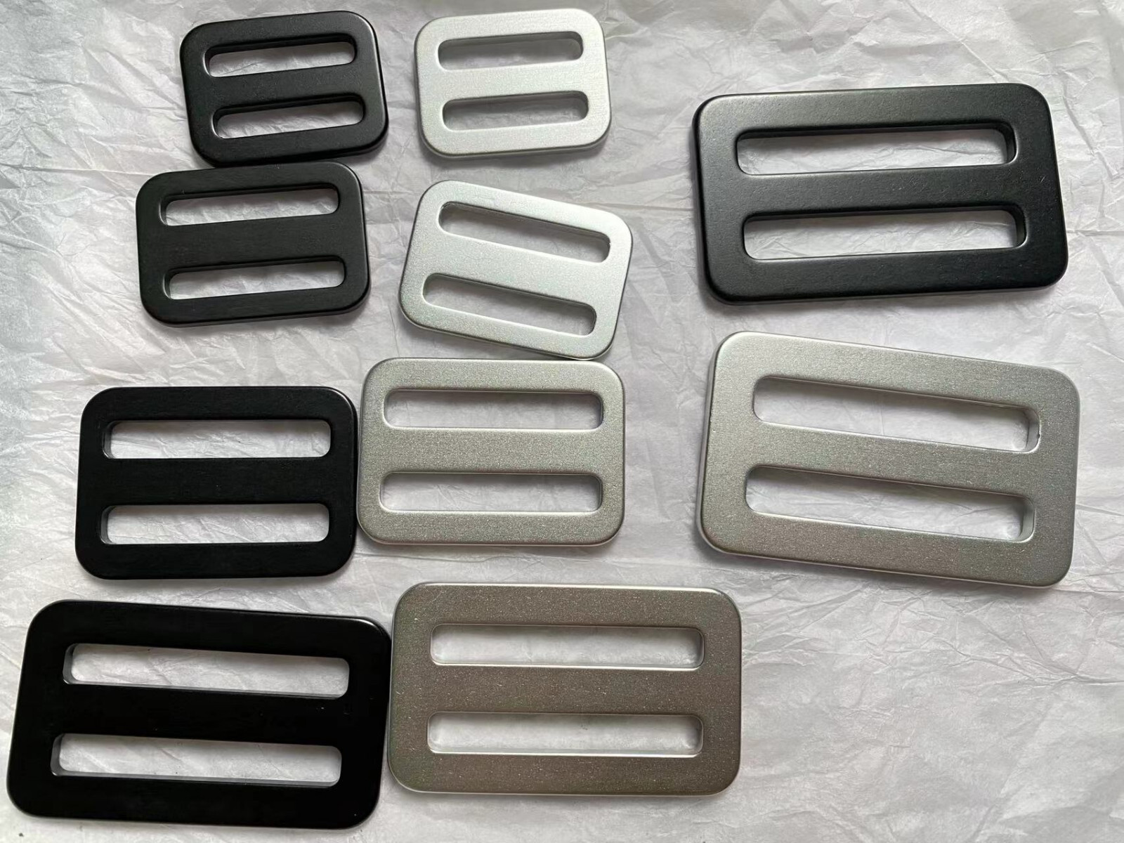 Aluminum Alloy Buckles Strap Tri Glide Slider Adjust Backpack 25/31/38/45/52mm