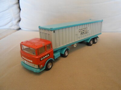 '' Faun Container-LKW HAPAG LLOYD '' Gama Mini No. 9294 ca. 23 cm guter Zustand