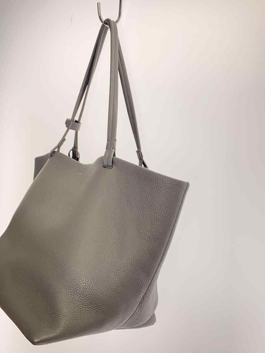 トートバッグ The Row Grey Park Tote Three Bag The Row - Park Tote Three Elephant Gray Leather Tote