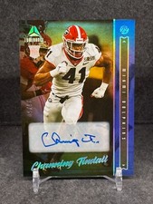 Channing Tindall 2022 Panini Luminance Autographs Blue #169 RC SP Dolphins