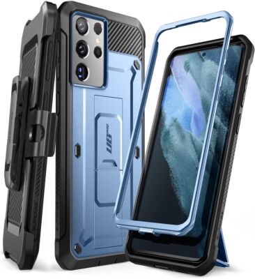 SUPCASE for Samsung Galaxy S21 Ultra Case Cover [Built-in Front Frame&Belt-Clip]