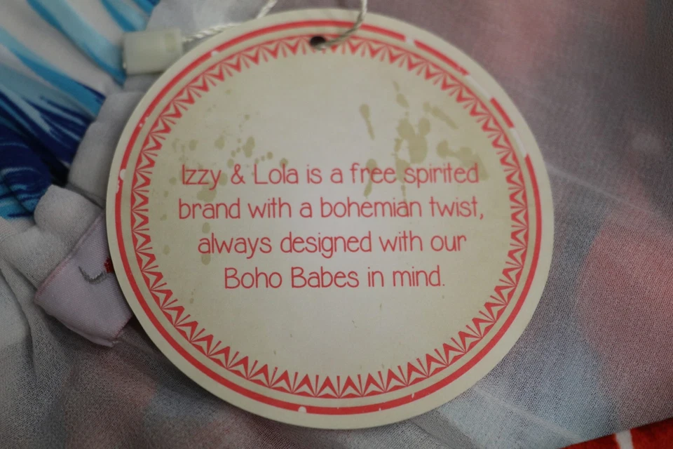 IZZY & LOLA TROPICAL ISLE SHORTS BOHO BOÊMIO PULL ON FLORAL RESORT WEAR M ou G - Imagem 4 de 4