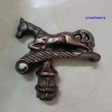 Antique Aluminium Horse Head Handle For Victorian Wooden Walking Stick Cane