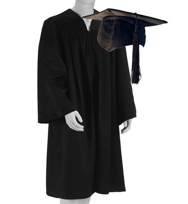 RUMAOZIA Doktor Talar Schwarz - Stylischer Abschluss-Überwurf Für Deinen Großen Tag