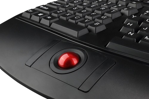 Adesso WKB-3150UB Wireless TruForm Ergonomic Trackball Keyboard with Palm Rest - Picture 5 of 7