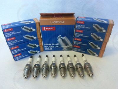 8x DENSO K20PR-U11  (3121) U-Groove Resistor Spark Plug