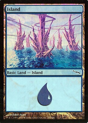 MTG - Mirrodin - Island #294 - Foil - Various conditions | eBay