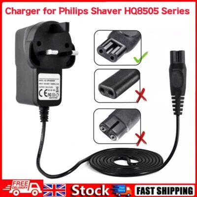 For Philips Shaver Series 3000 HQ8505 15V UK Plug Power Charger Lead Cord AC/DC