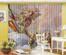 3D Religious Angel ZHUA2177 Photo Curtain Window Blockout Fabric Amy 2023