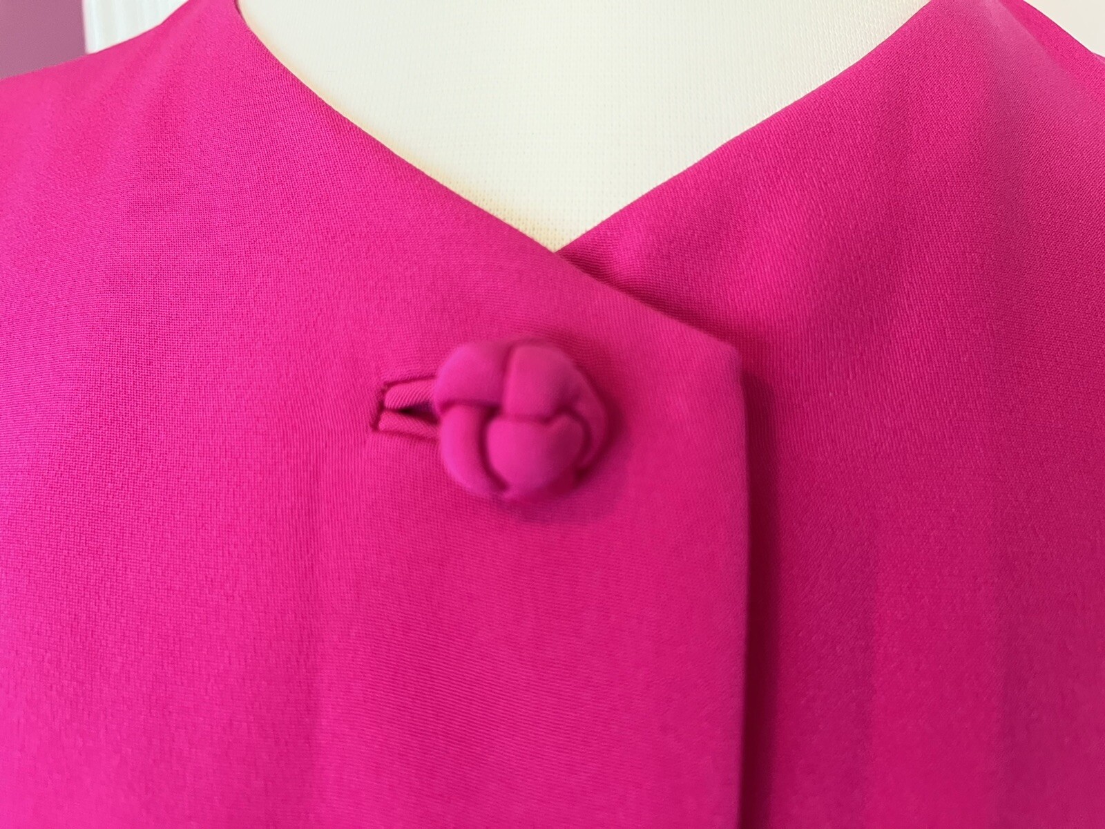 Stanley Platos Martin Ross Vintage Hot Pink Shift Dress- Sz 12~Beautiful & Rare~ image 8