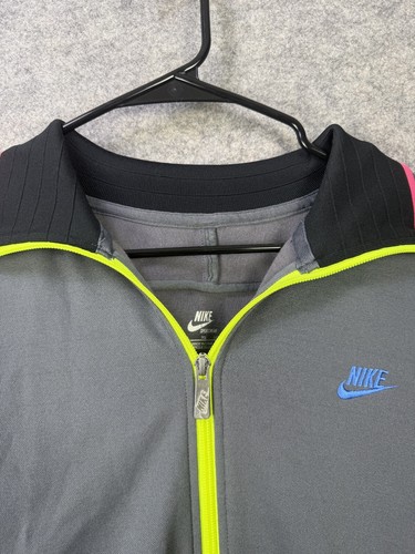 Nike Trainingsjacke Damen XL grau Retro Sportswear Full Zip Casual Fit Pullover - Bild 9 von 10