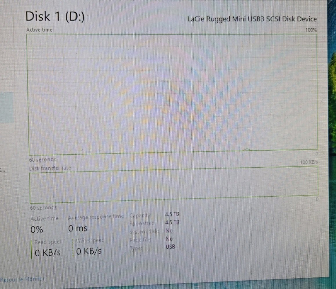 Lacie LRD0TU5 External Portable Hard Drive USB 3.0