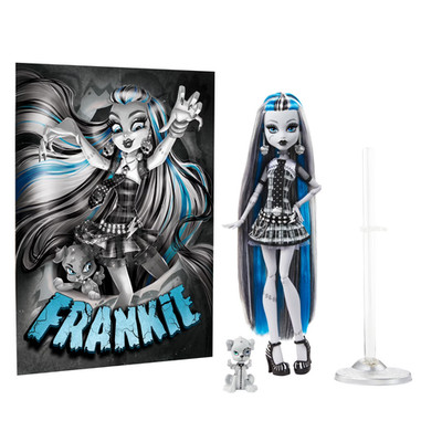 Monster High Reel Drama Frankie Stein Collector Doll in Black and White