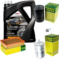 Mann Inspektionspaket 5L Mannol Longlife 504/507 5W-30 FüR Seat Toledo I 1.6I