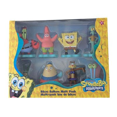 SpongeBob SquarePants Bikini Bottom Multi Pack 8 Figures Birthday Cake Toppers