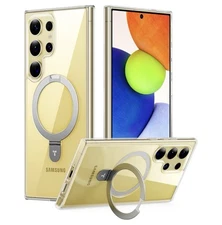 TORRAS Magnetic Case With Stand Samsung Galaxy S24 Ultra CLEAR