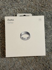 Oura Ring 4 - Smart Ring Activity Tracker - Size 6 - Silver - Authentic  NEW