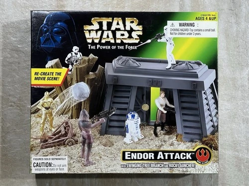 Kenner Collection Star Wars Power Of The Force 2 Endor Attack Playset MIB