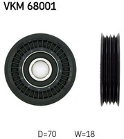 SKF VKM 68001 Umlenk-/FüHrungsrolle, Keilrippenriemen Passend FüR Subaru