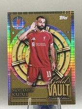 Mohamed Salah 2025-26 Topps Liverpool Collector Tin Gold Vault Limited Edition