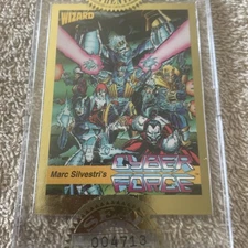 1992 CYBER FORCE #6 GOLD PROMO CARD Mint SEALED CASE Wizard Press MARC SILVESTRI