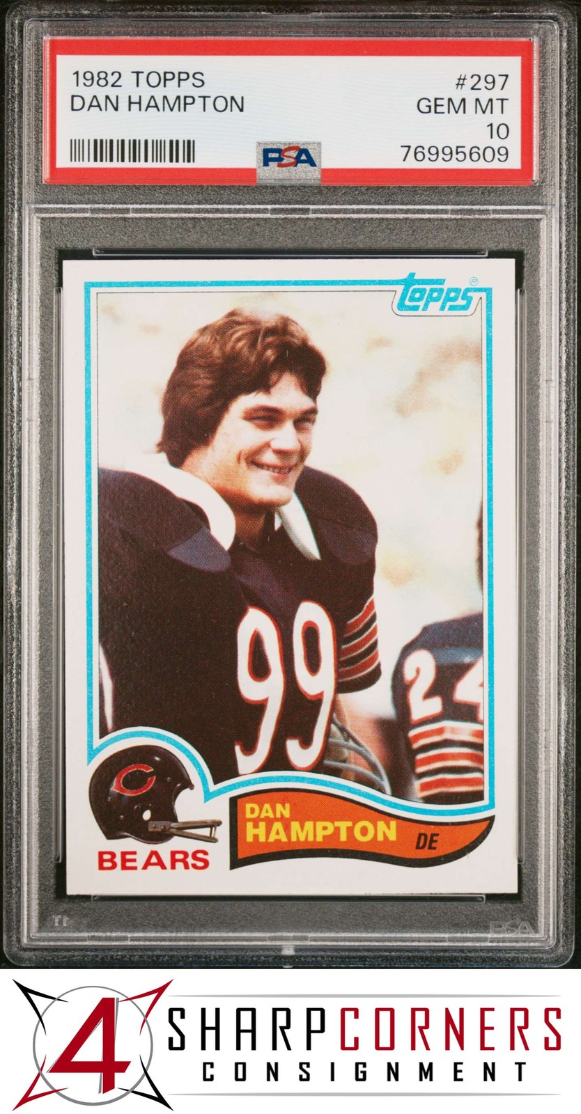 1982 TOPPS #297 DAN HAMPTON BEARS HOF PSA 10