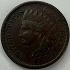 1893 Indian Head Cent Exact Coin Imaged #IND1214