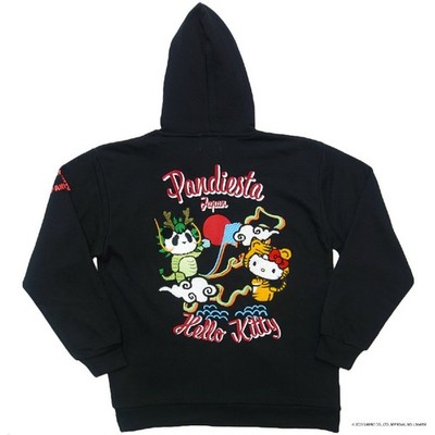 PandieSta Hello Kitty XXL 3L Hoodie Long Sleeve Embroidered Panda Logo