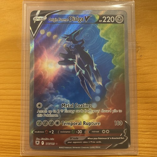 The Pokémon Company Origin Forme Dialga V Alt Full Art Holo 177/189 Eng