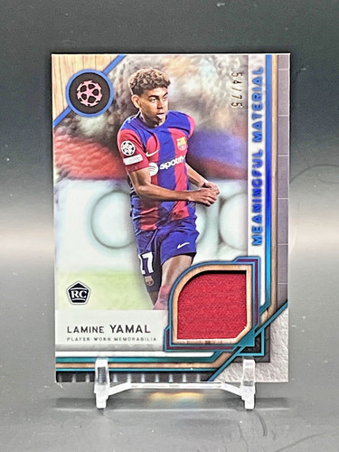 2023-24 Topps Museum Lamine Yamal RC Rookie Patch Meaningful Material /75