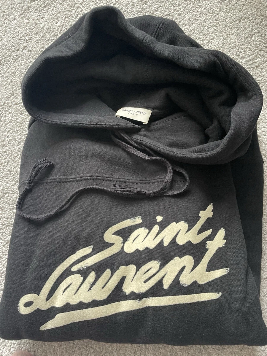 Saint Laurent Black Hoodies for Men for Sale | Shop Men's Athletic