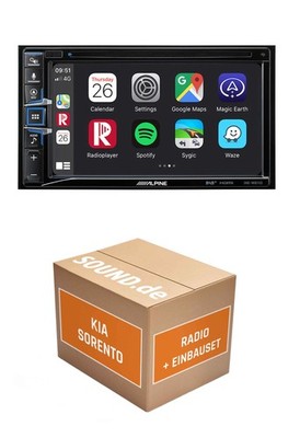 Autoradio Alpine INE-W611D für KIA Sorento JC Navigationssystem CD-/DVD-Laufwerk