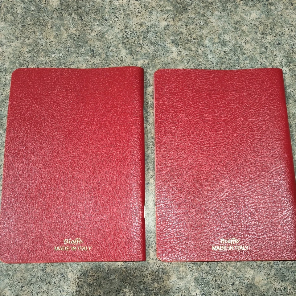 2 Bieffe Made in Italy Lined Exercise Book Notebooks Journals Stationery Red - Image 3 of 4
