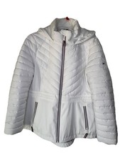 Women s Tommy Hilfiger Puffer Jacket -Large - With Hood see Pic Small Spot