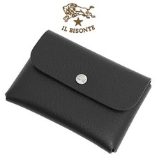 IL BISONTE Leather Card Holder SCC072 PI0005 ...