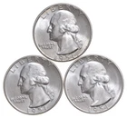 Choice Unc 1951 P+D+S Washington Quarter Gem BU Collection Lot Set