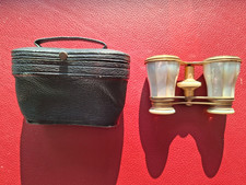 Opernglas Theaterglas Emil Busch Rathenow Fernglas Messing mit Perlmutt-Top