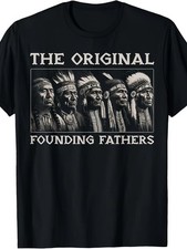 Retro Native American Chief Graphic T-Shirt Vintage Tribal Warrior Head Tee
