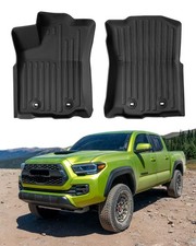 All-Weather for Toyota Tacoma 2018-2023 Front Seat Floor Mats Only Fit Doubl...