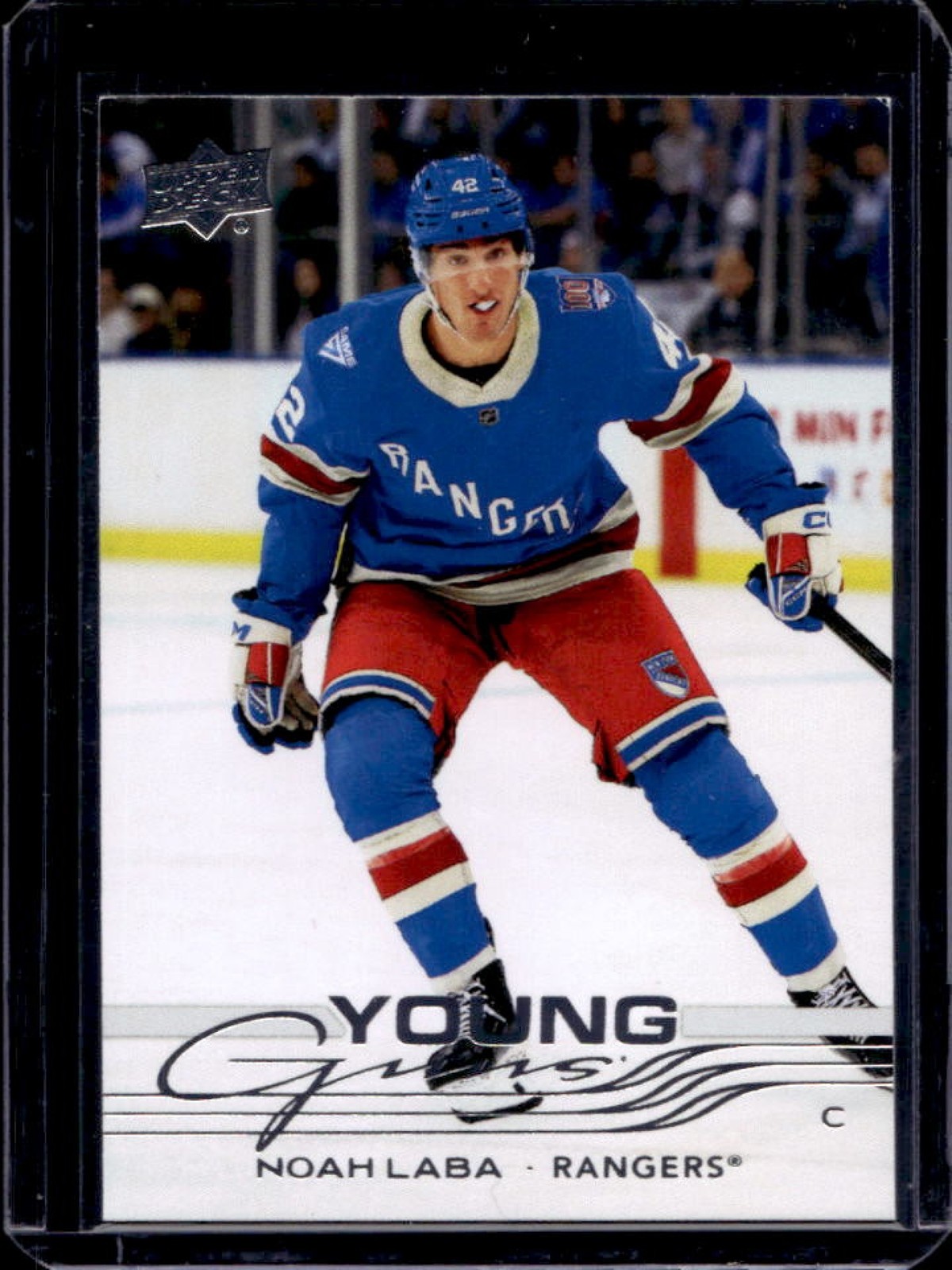 2025-26 Upper Deck Noah Laba Young Guns Rookie RC #463 Rangers