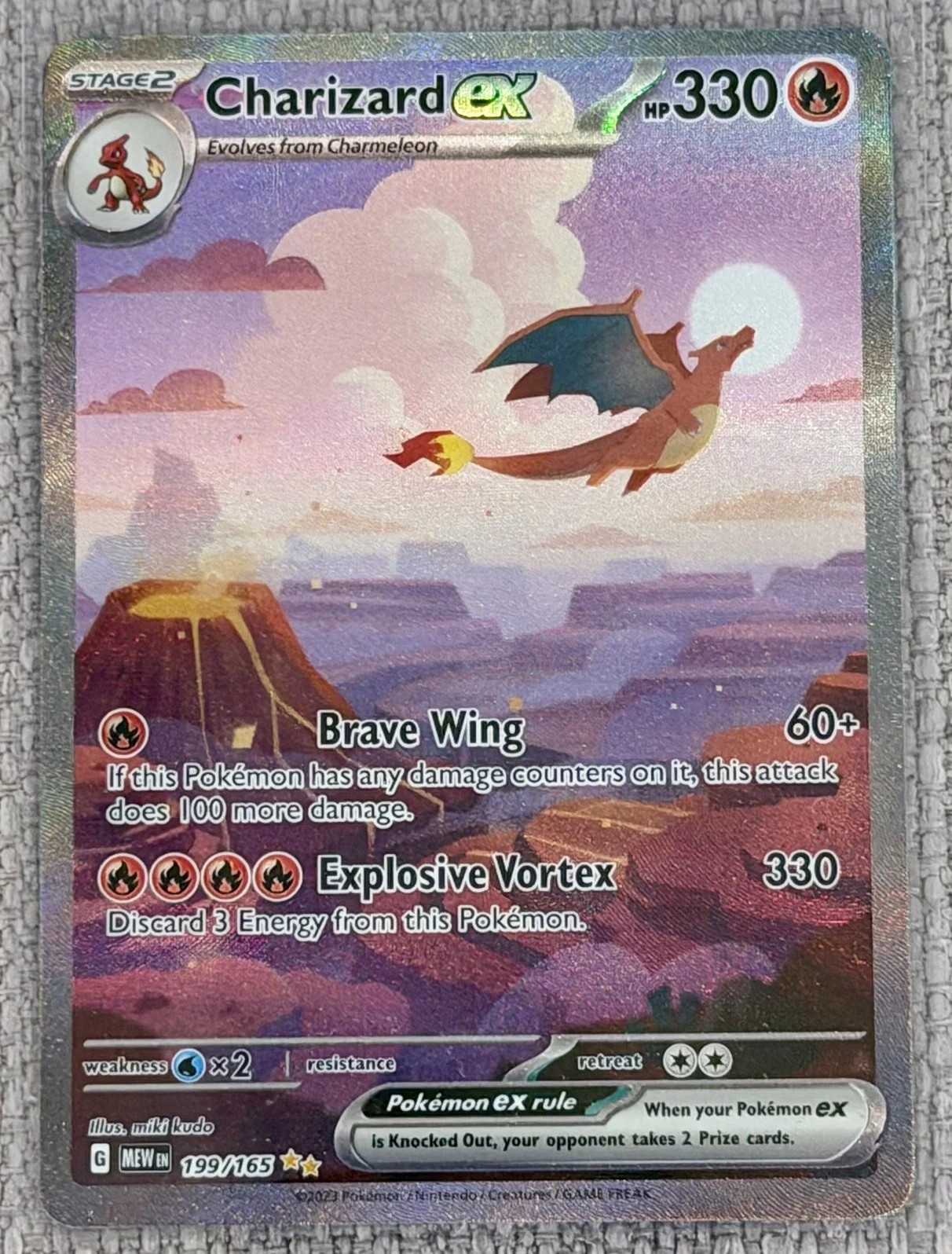 Charizard ex 201/165 Sv2a: Pokemon Card 151 Holo (Japanese)