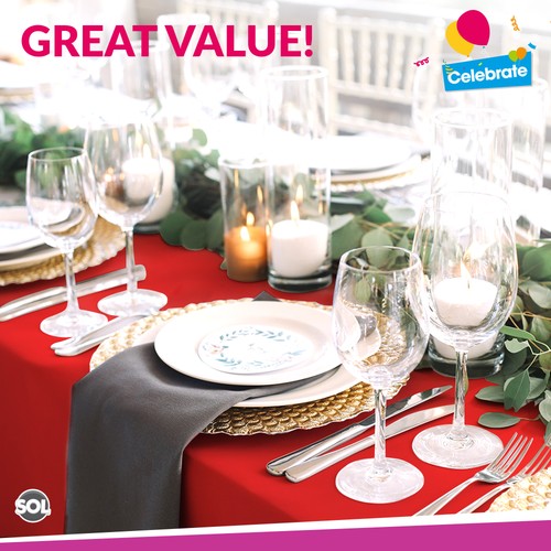 Plastic Rectangular Table Cloth Covers | Wipe Clean Party Tablecloths Disposable - Picture 3 of 57