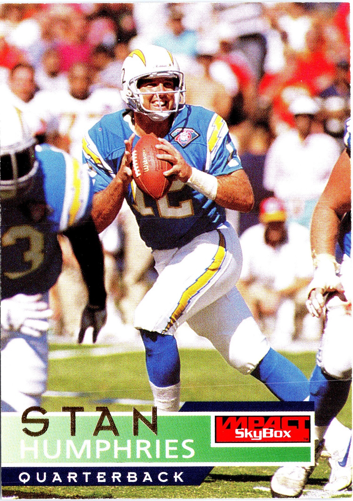 Stan Humphries 1995 SkyBox Impact #124 San Diego Chargers