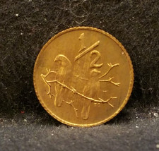 1977 South Africa 1/2 cent, scarce type, RB proof, KM-81