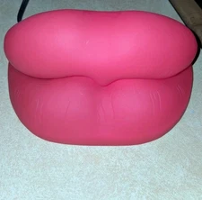 Red Lips Mouth Novelty Table Lamp - 2006 Collections Etc Tested Working 