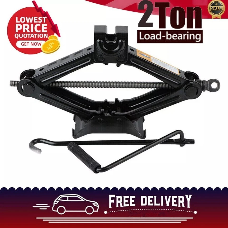 2 Ton,3 Ton Scissor Jack Handle Crank Wheel Lug Wrench Tool Kit Car Garage Tire✨ - Image 3 of 4