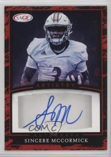 2022 SAGE Artistry Auto Red Sincere McCormick #A-SM2 Auto 16ki
