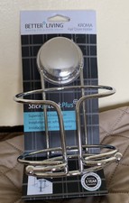 Better Living Stick N Lock Plus Chrome Hair Dryer Holder Superior Tape Install