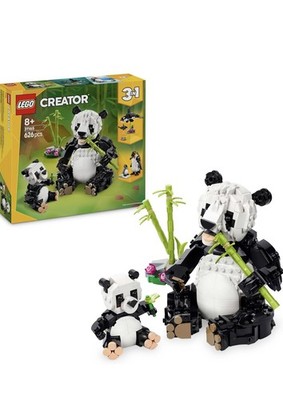 LEGO Creator 3in1 Wilde Tiere Pandafamilie Tierfiguren umbaubar Pinguine 200526