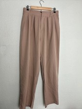 Prettylittlething Womens Size 8 Beige Polyester Elastane High Rise 30x29